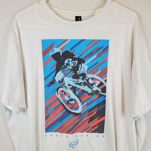 VTG Fox Racing South Africa T Shirt Size 3XL Mens Cycling Motocross Cotton